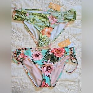 Kona Sol Tropical Floral Bikini Set